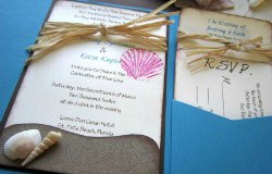 Destination wedding invitations diy
