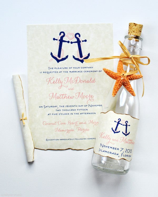 Destination wedding brochure invitations