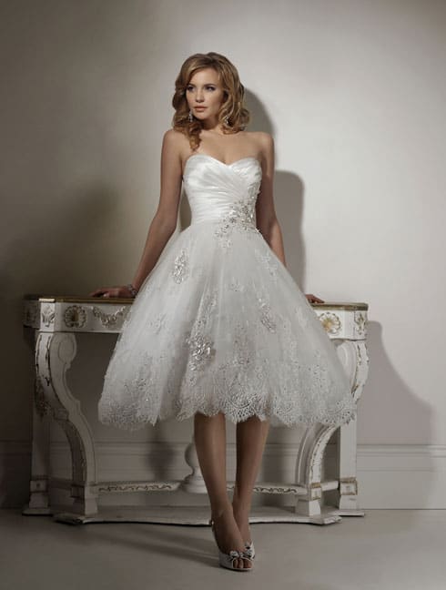 short wedding dress