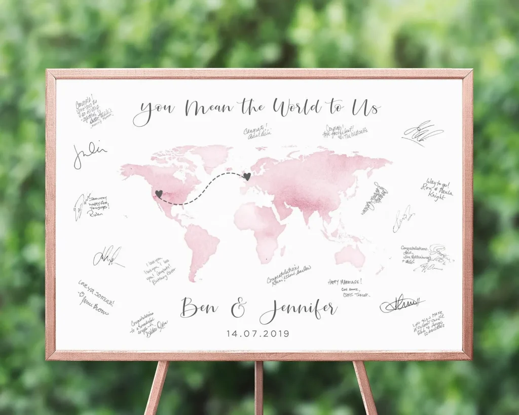 destination wedding guest book alternative