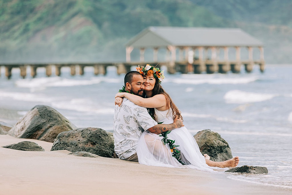 Hanalei Beach elopement 0029
