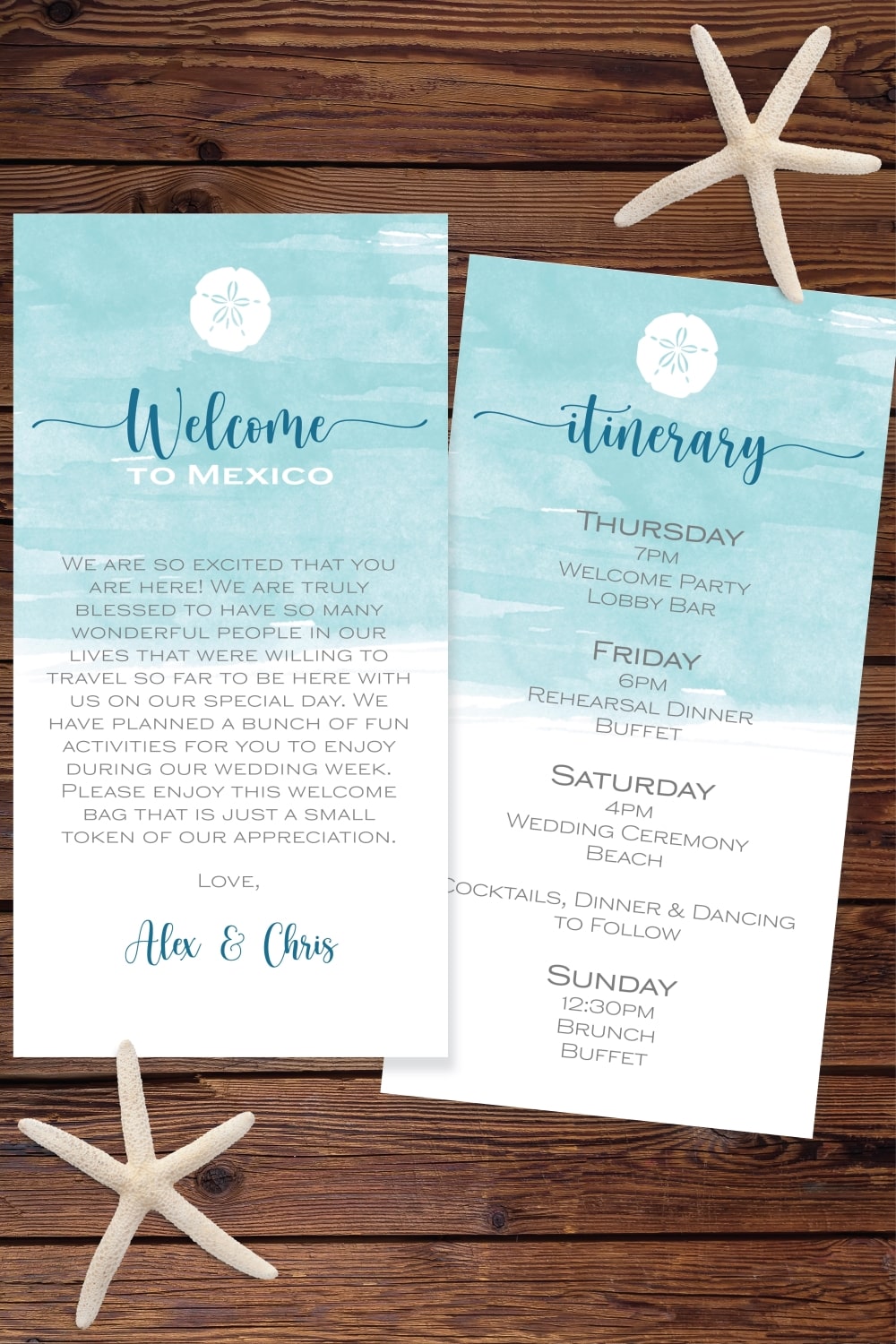 Ideas For a Destination Wedding Welcome Bag - Willow & Oak Events