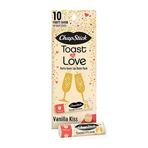 Chapstick Party Favor Lip Balm Gift Pack Toast to Love 10 Sticks 0.15 oz Each