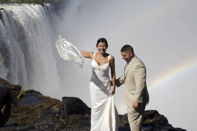 African waterfall destination wedding3 e1425584629138