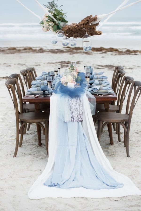 Breezy Blue Beach Wedding Inspiration | Destination Wedding Details