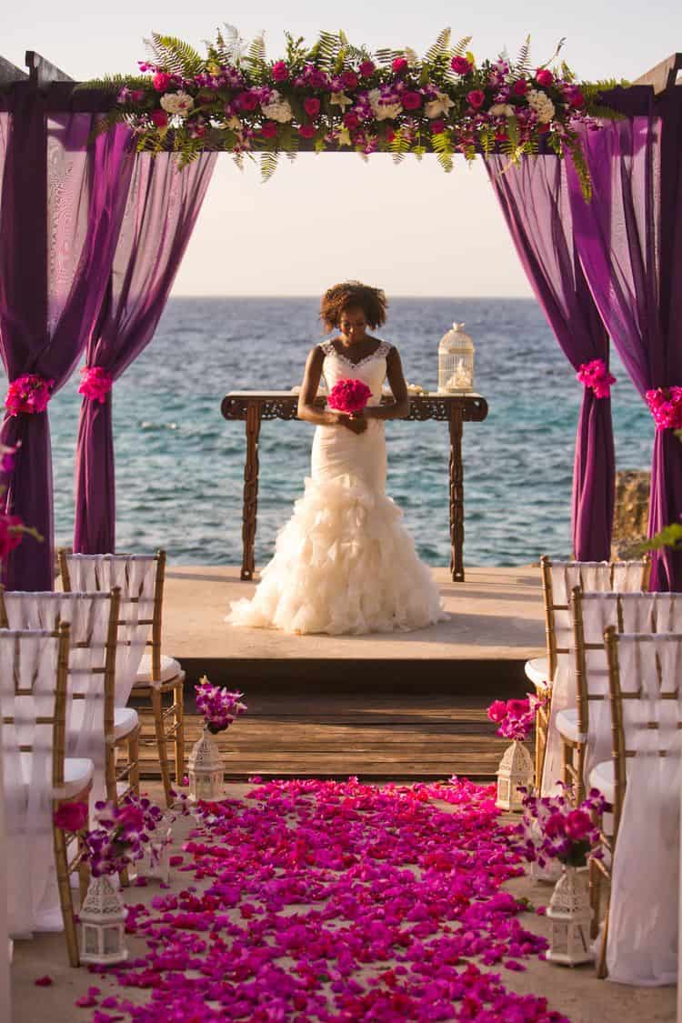 Weed themed destination wedding in Jamaica