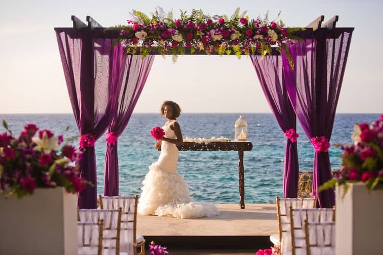 Weed themed destination wedding in Jamaica