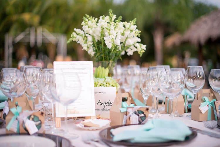 Costa Rica Wedding table