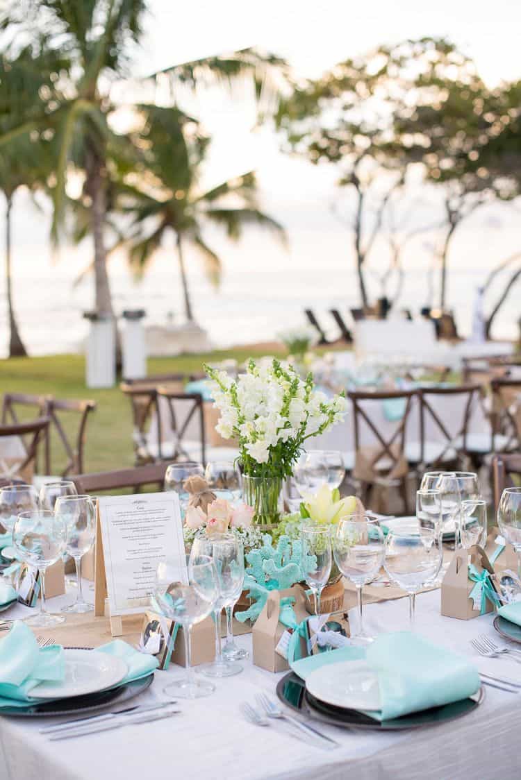 Beach themed wedding in Costa Rica