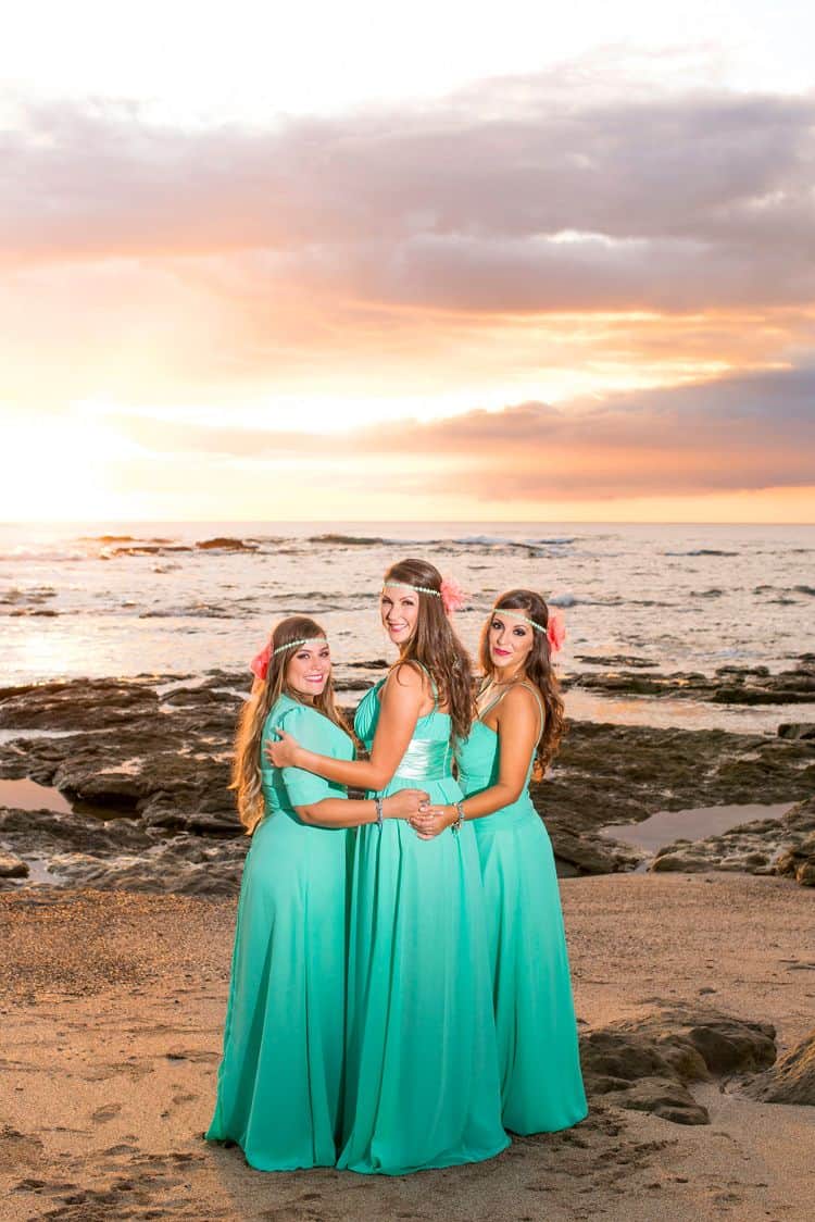 Beach themed wedding in Costa Rica