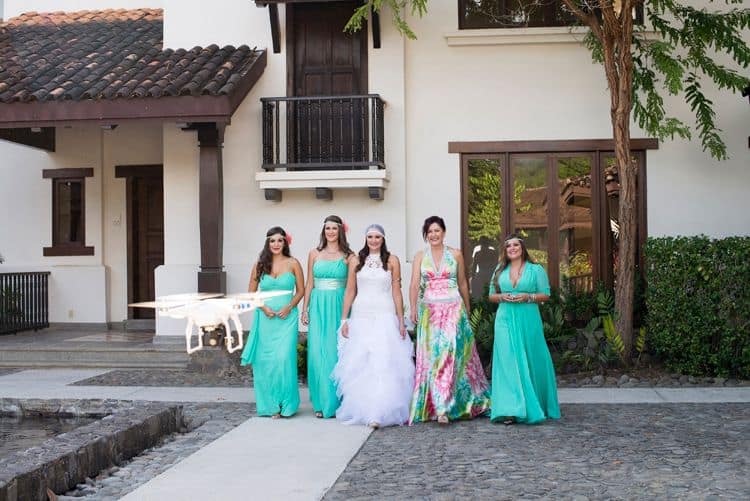 Turquoise beach wedding bridesmaid dresses