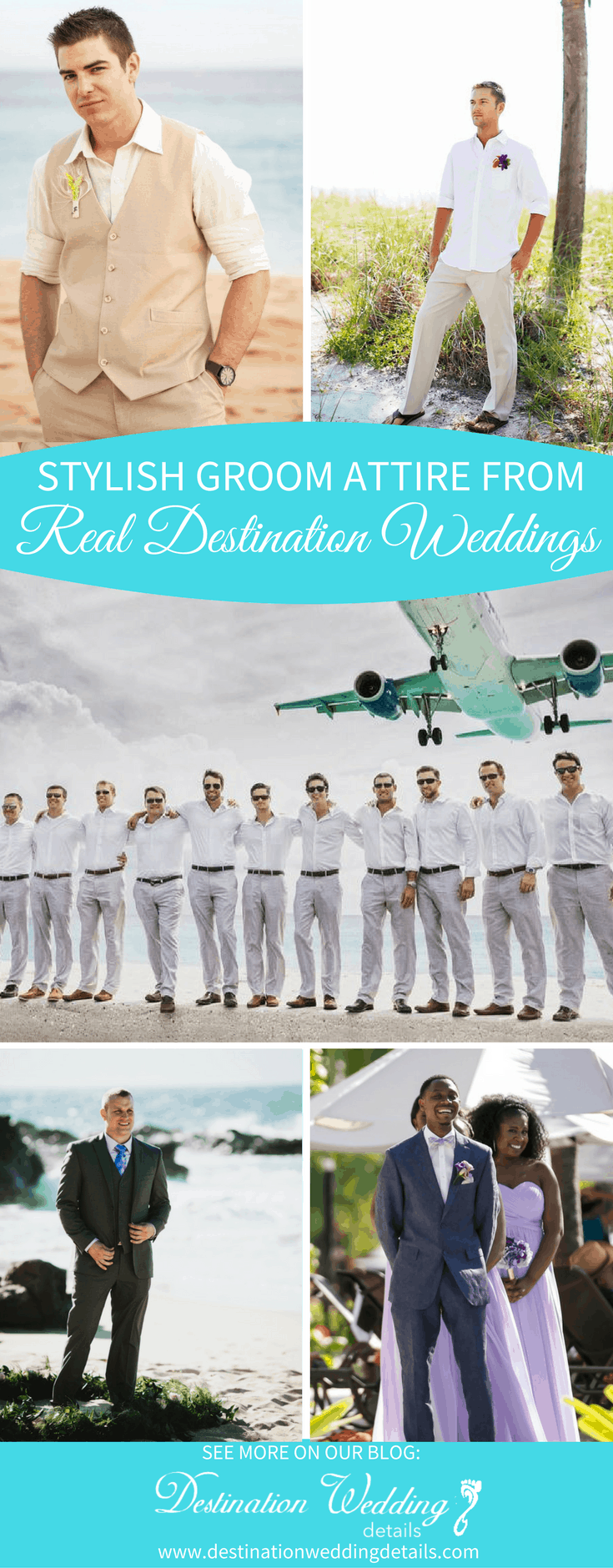 casual groom attire beach wedding