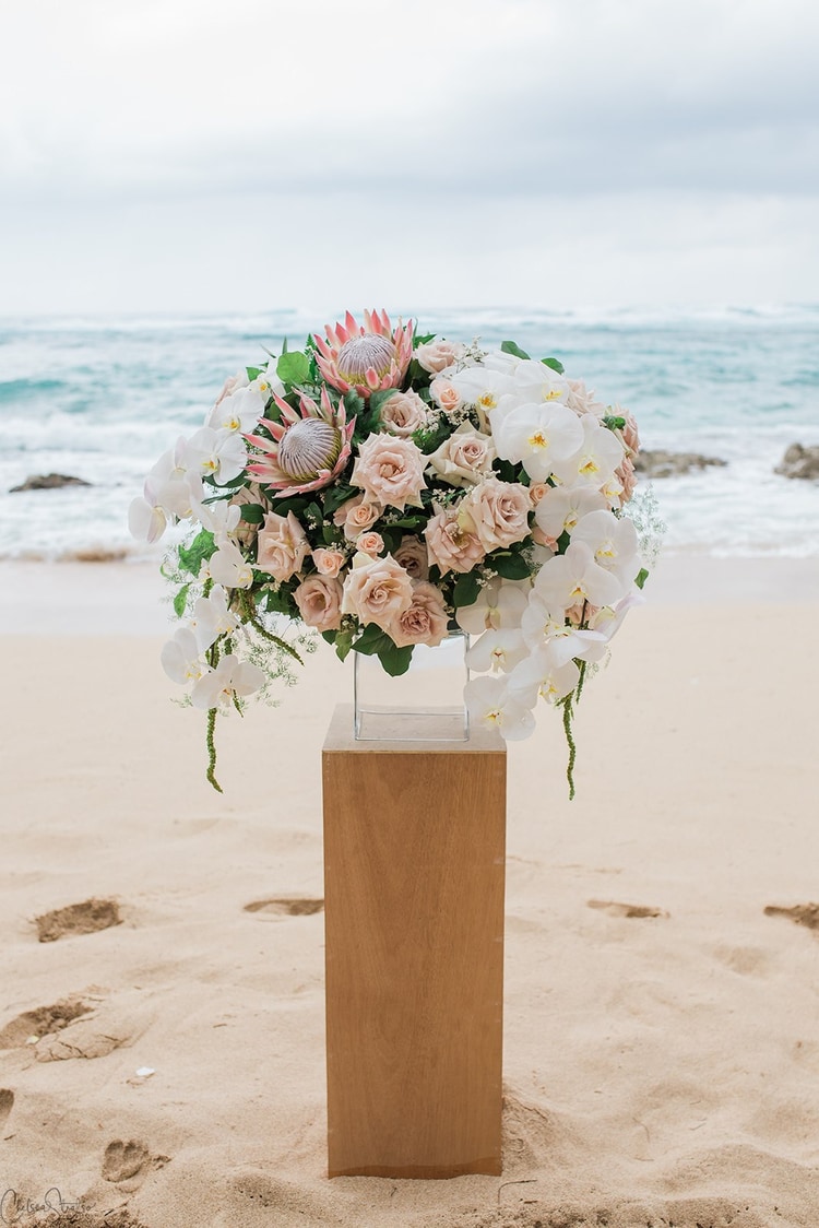 Turtle Flower Bouquet Pins-Beach Wedding-Set of Six