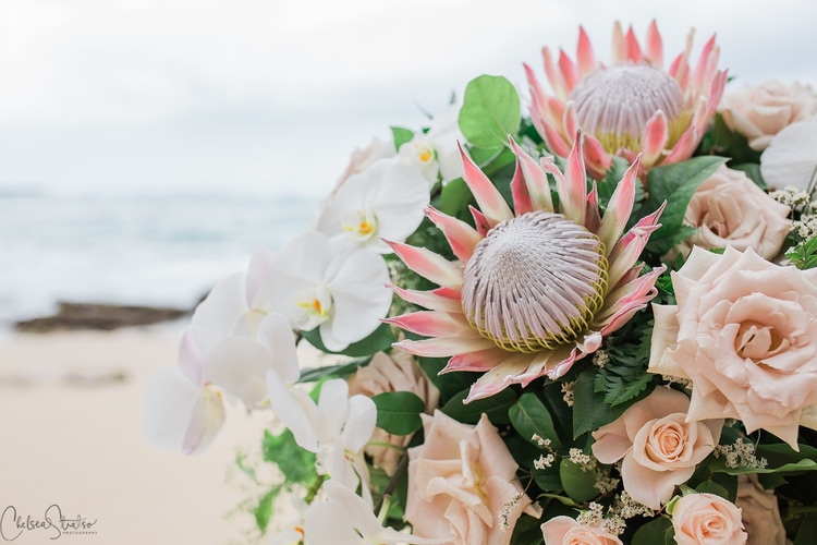 Turtle Flower Bouquet Pins-Beach Wedding-Set of Six