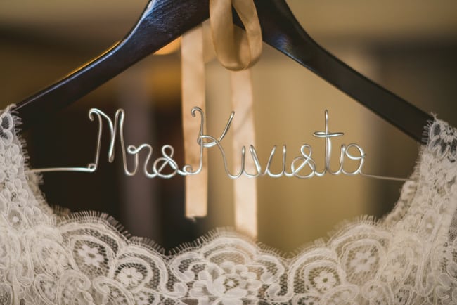 personalized wedding dress hanger