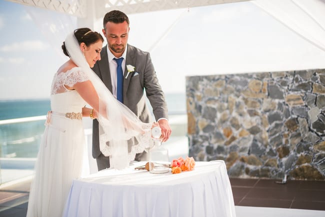 Azul Sensatori wedding sand ceremony