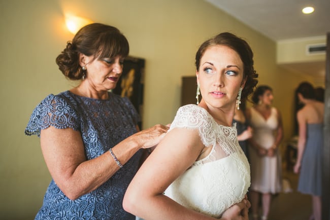 Bride getting ready in Azul Sensatori