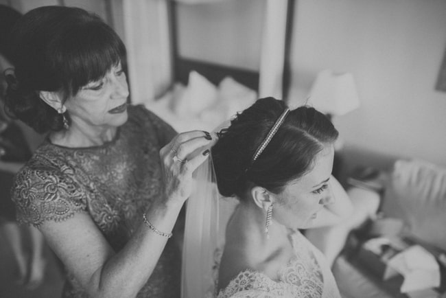 Bride getting ready in Azul Sensatori