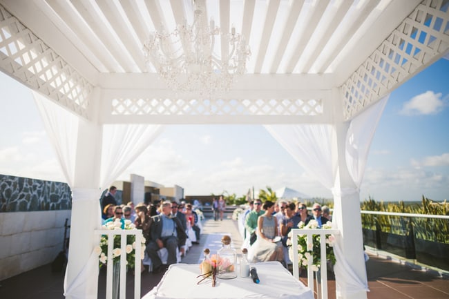 Azul Sensatori wedding ceremony gazebo