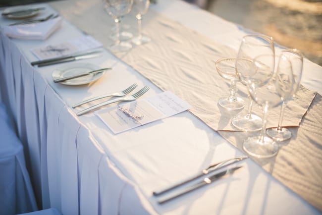 Destination Wedding Reception table at Azul Sensatori