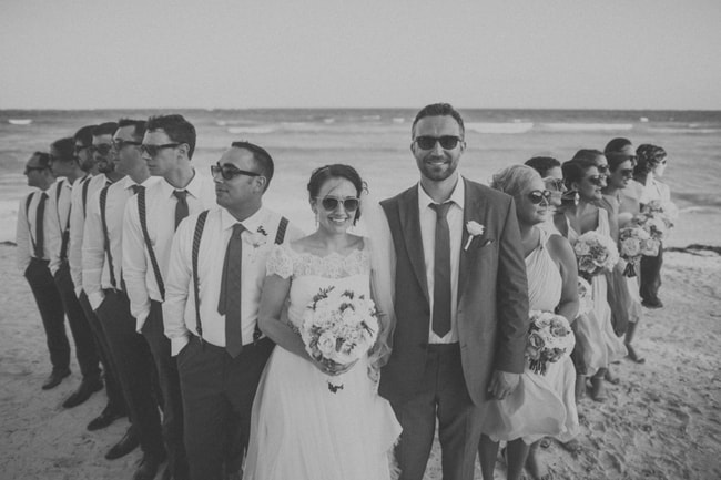 Cancun beach wedding