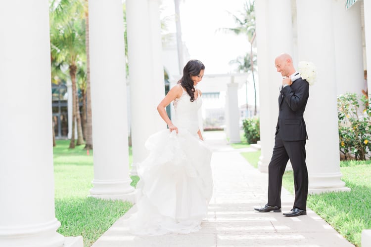 destination wedding at the Flager Museum