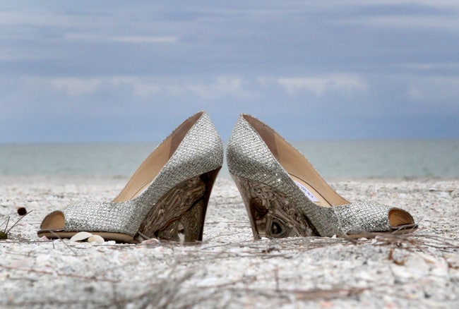 Beach wedding shoes - Jimmy Choo