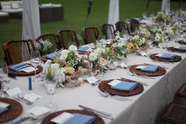 Beautiful long wedding table