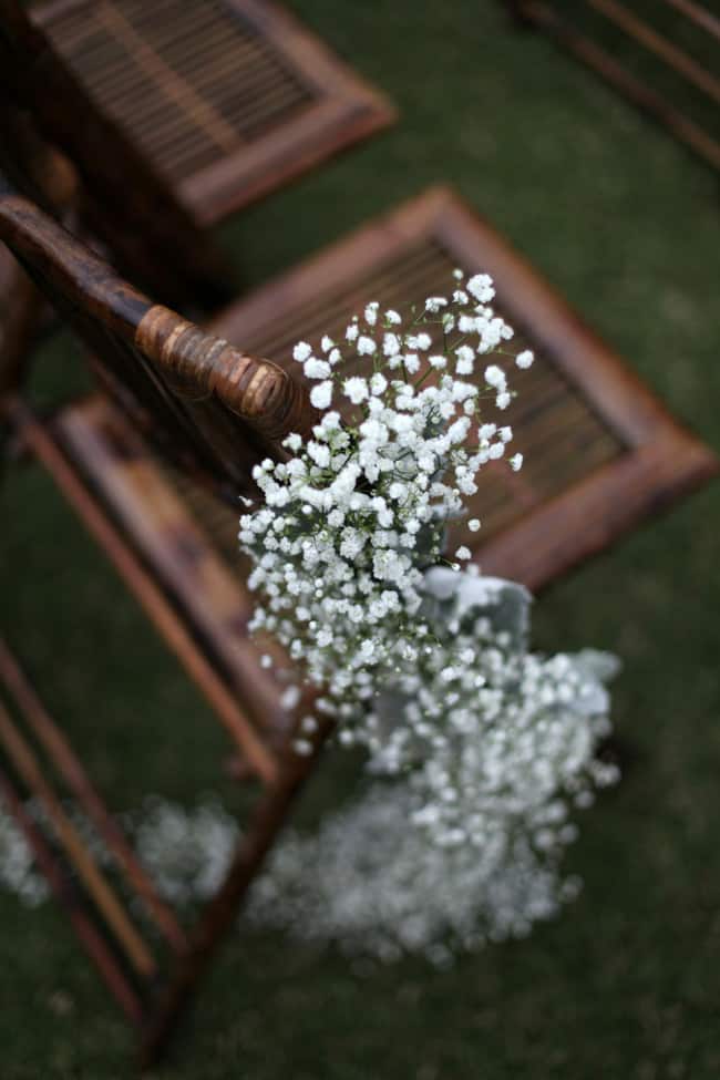 Gorgeous baby's breath wedding decorations