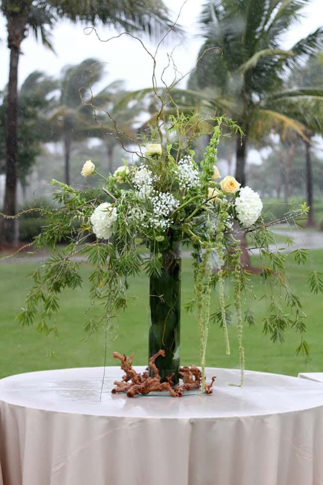 beach wedding centerpiece