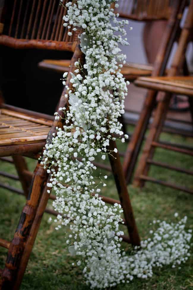 Gorgeous baby's breath wedding decorations