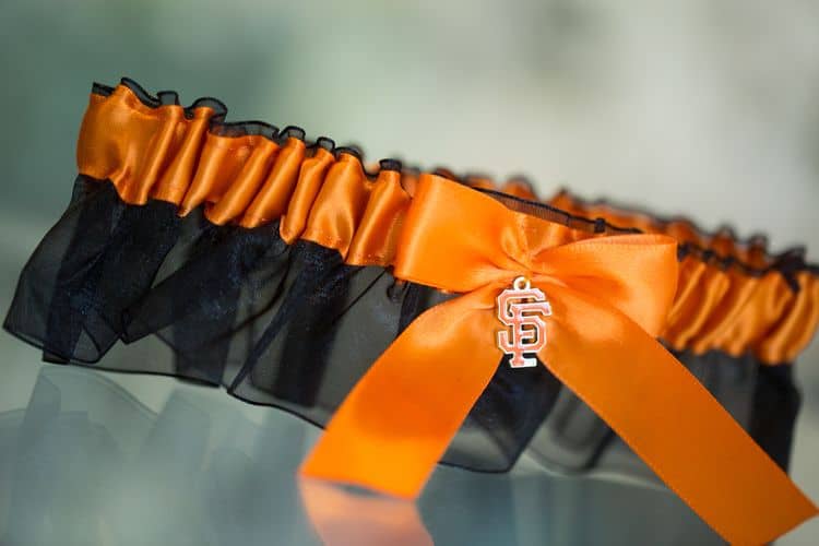 San Francisco Giants wedding garter