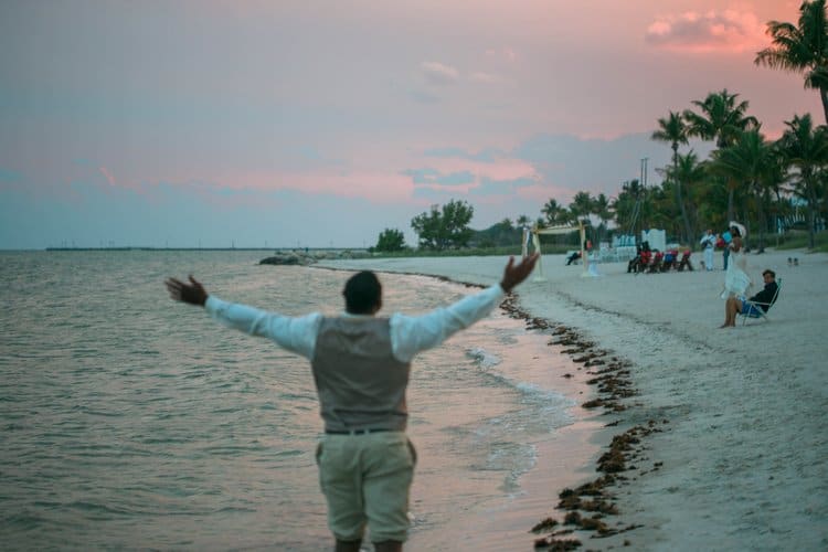 A key west destination wedding without guests