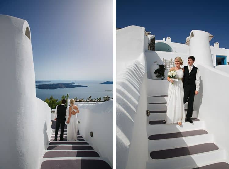 Elopement in the Dreams Luxury Suites in Santorini