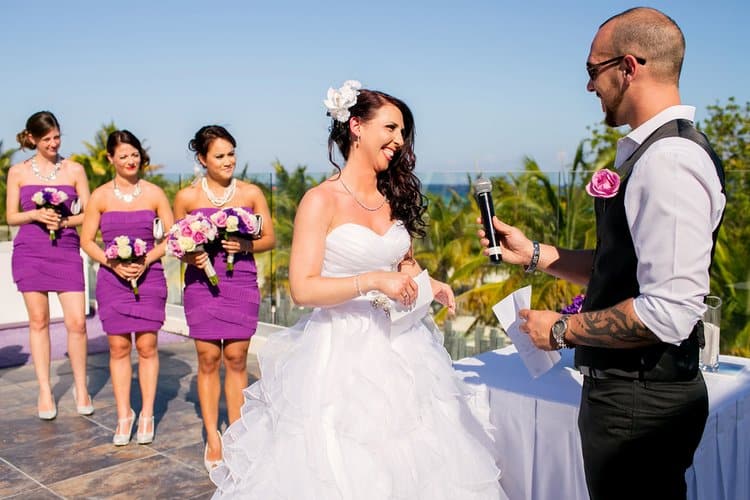 Rooftop destination wedding in Playa Del Carmen