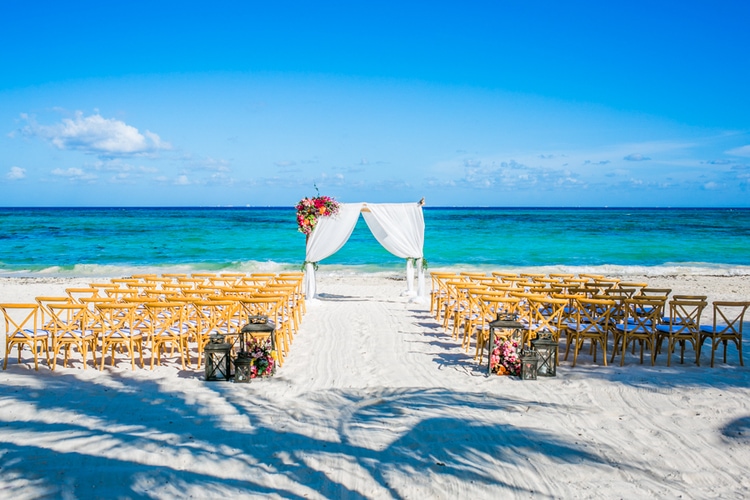 Bright Tropical Destination Wedding At Grand Coral Beach Club