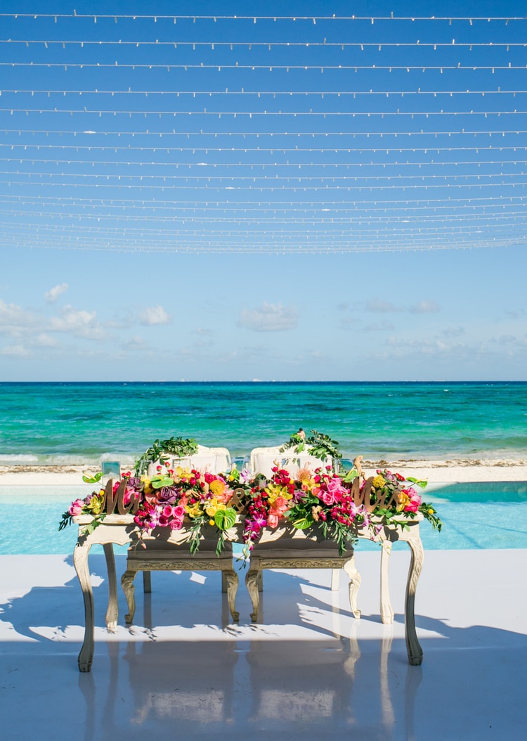 Bright Tropical Destination Wedding At Grand Coral Beach Club