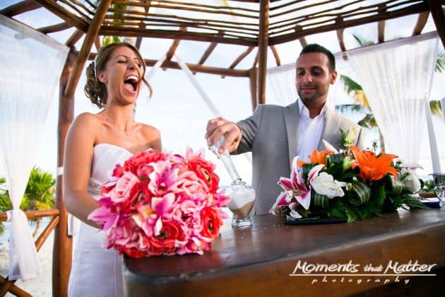 destination wedding sand ceremony