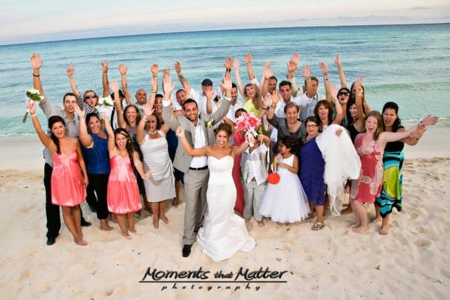 real destination wedding group photo