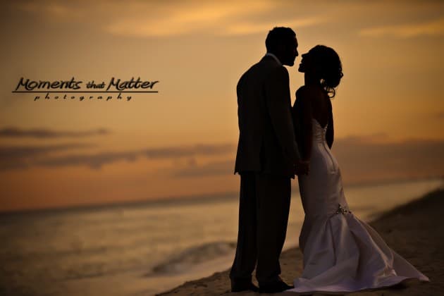 beach wedding photo