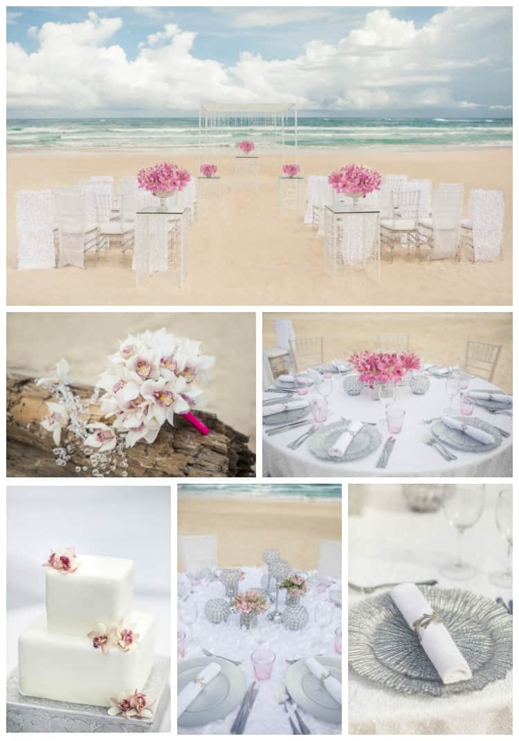 Hard Rock Wedding Seaside Shimmer Details in Pink