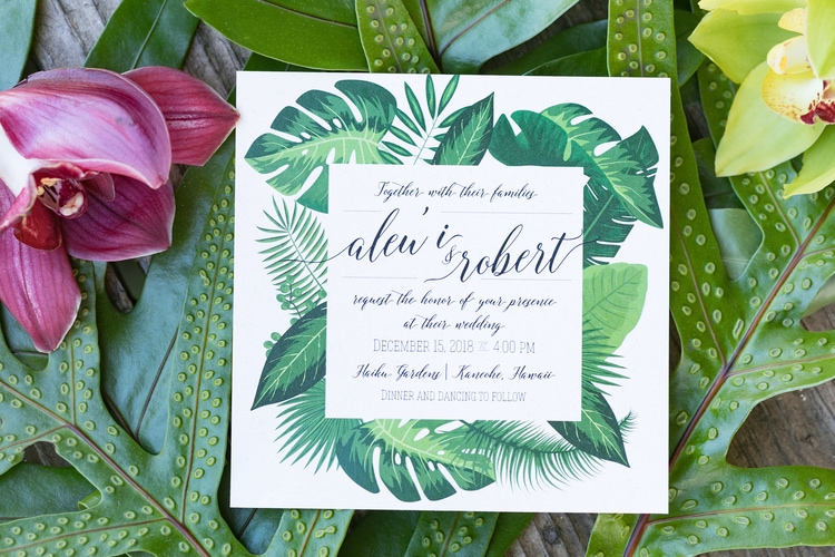 A Modern Hawaii Garden Wedding With A Splash Of Local Artistry