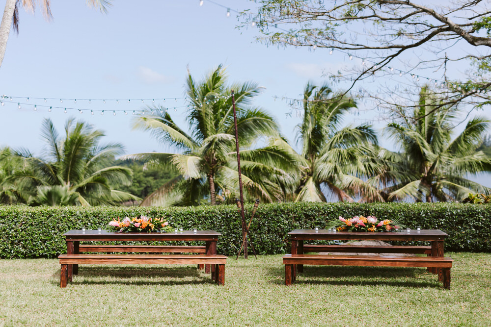 Hawaiian Wedding Reception