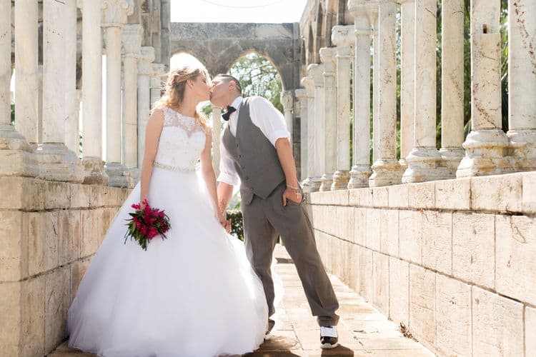 Intimate destination wedding at the French Cloister of The One and Only Ocean Club