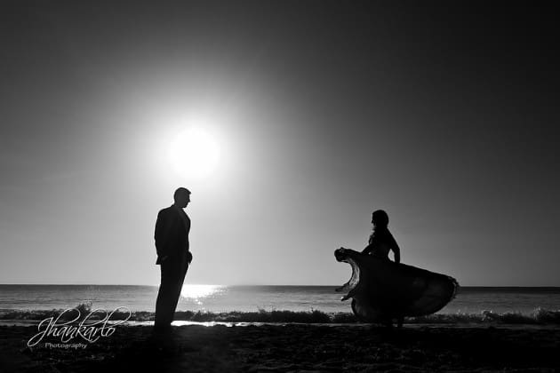 riviera maya wedding trash the dress