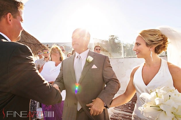 cancun beach wedding at azul beach resort