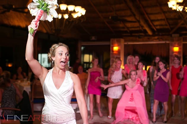 azul beach wedding in cancun