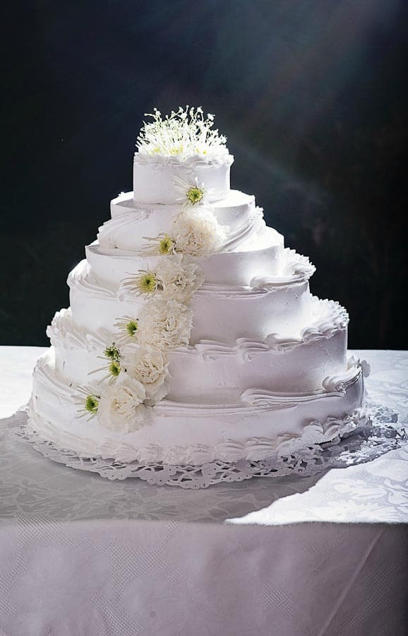 costa rica destination wedding cake