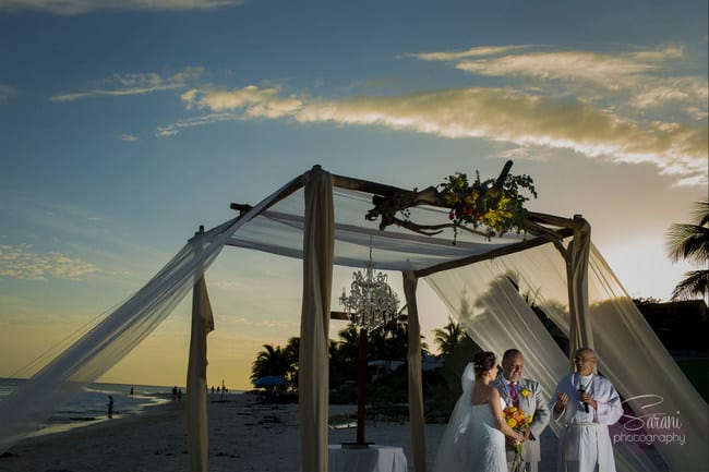 Real wedding in Playa del Carmen