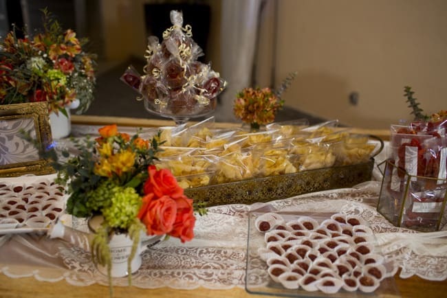 destination wedding candy buffet